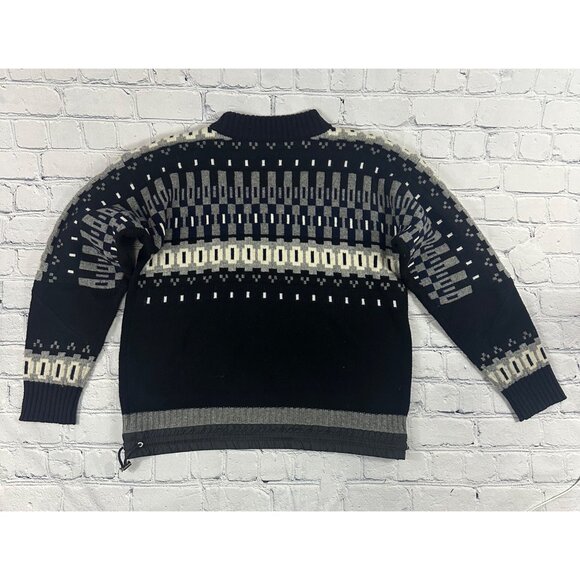 Sacai Wool Knit Pullover Crew Neck Sweater - Picture 6 of 7
